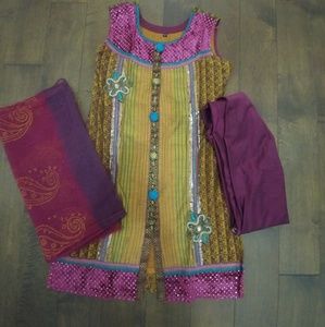 Indian Dress with skinny bottom and duppatta